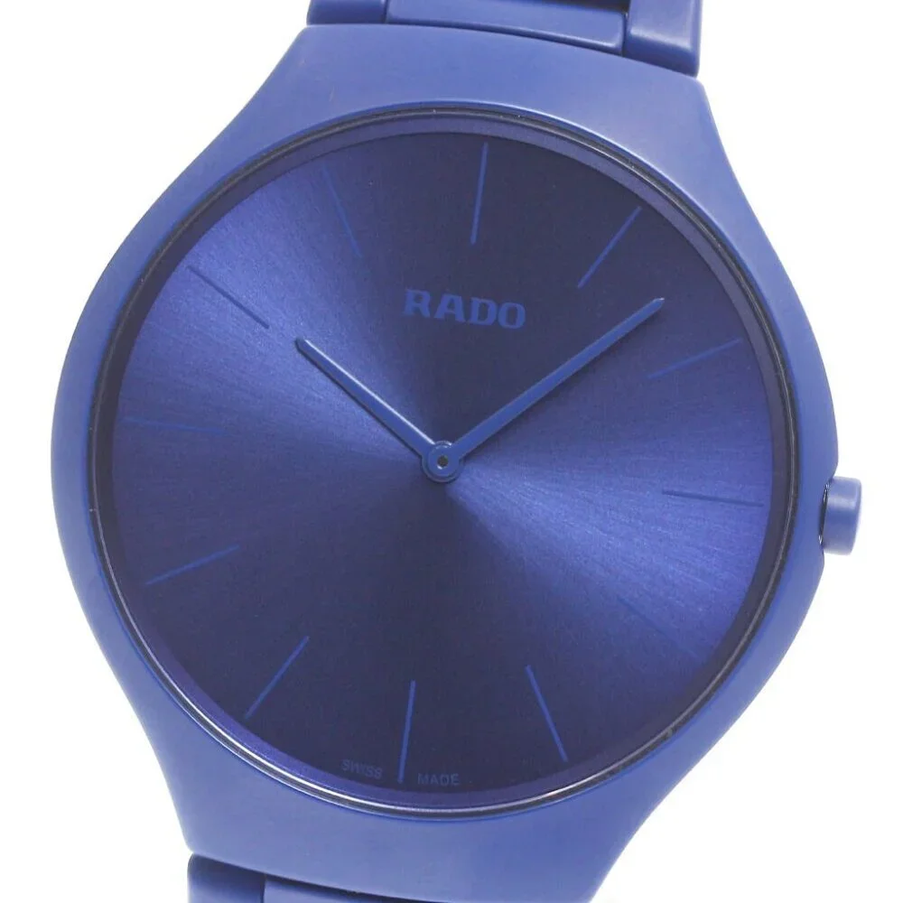 RADO True Thinline Couleur Corbusier blue Dial Quartz Men's